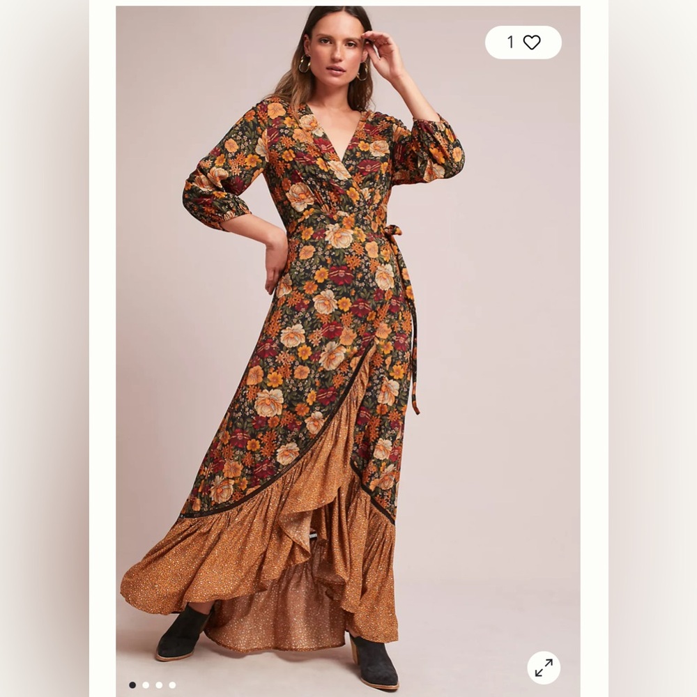 Farm Rio X Anthropologie Madrid Wrap Maxidress